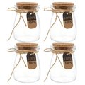 10pcs 100ML Heat Resistant Milk Glass Bottles With Wood Lid