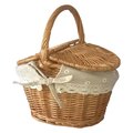 Picnic Wooden Basket Handheld Basket For Summer
