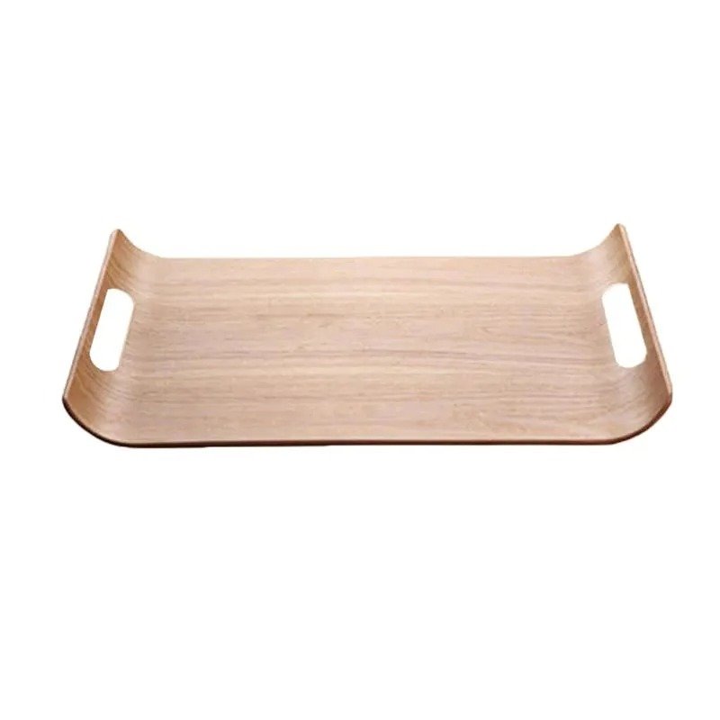 Kitchen Wooden Tray Double Handle