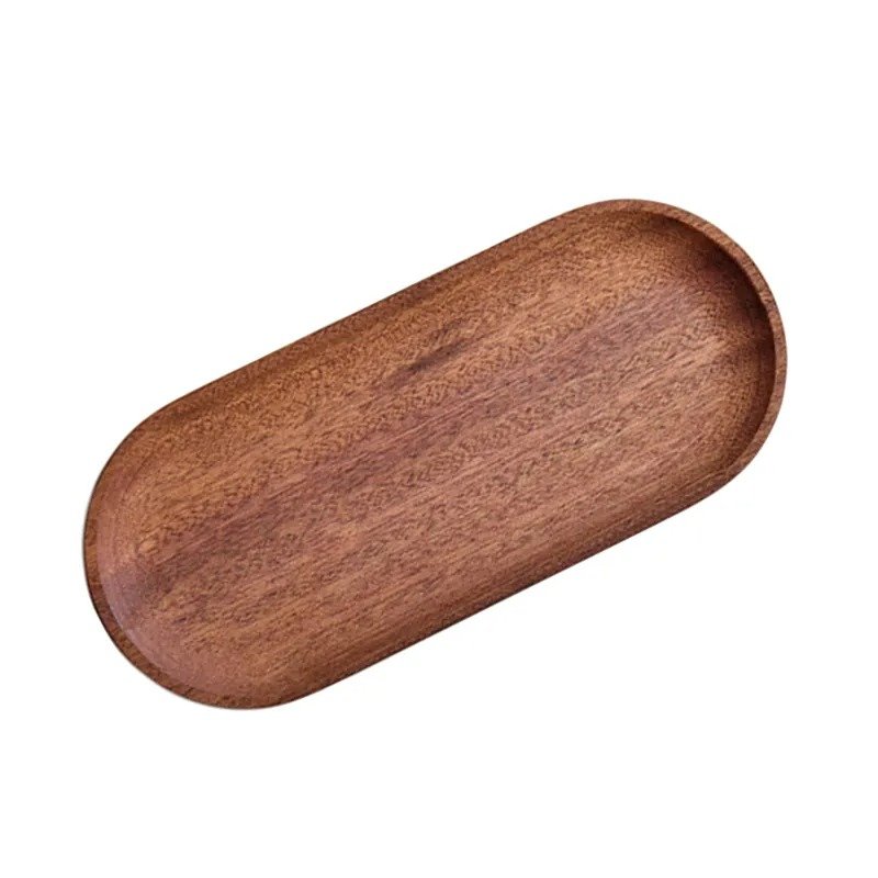 Wooden Tray For Coffee And Dessert Appetizer Serving
